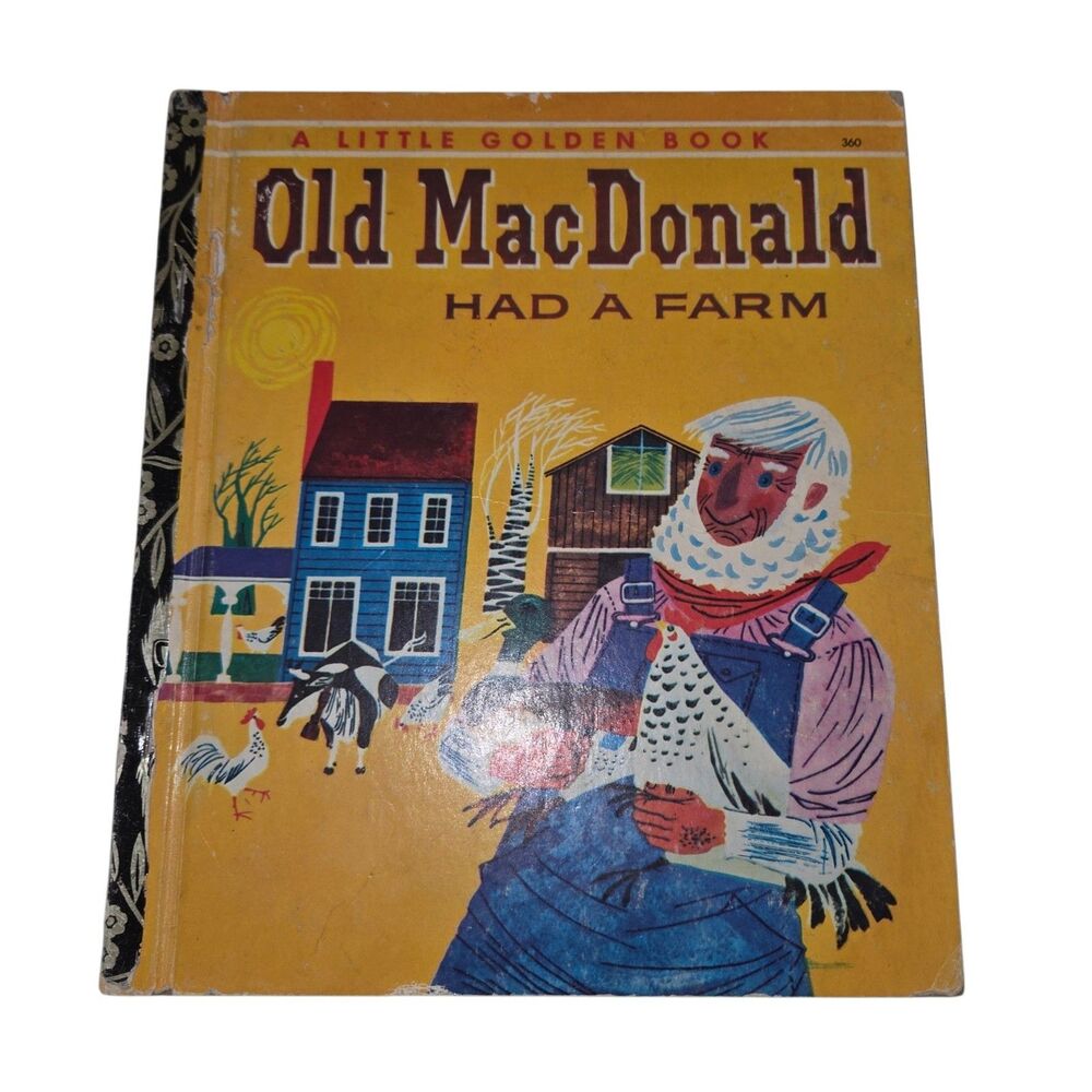Vintage Old MacDonald Had a Farm A Little Golden Book #360 / Australian Edition